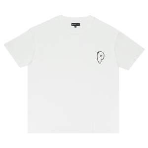 PURPLE BRAND Textured Jersey Inside Out Tee 'White'