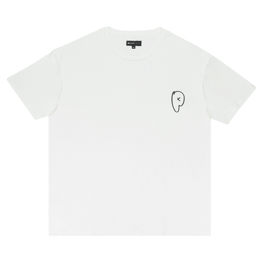 PURPLE BRAND Textured Jersey Inside Out Tee 'White'
