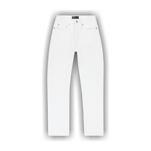PURPLE BRAND Leather Relaxed Fit Pants 'White'