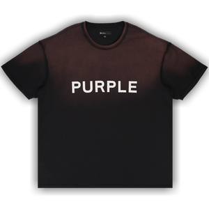 PURPLE BRAND Textured Jersey Inside Out Tee 'Black'