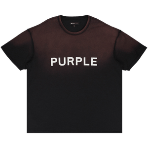 PURPLE BRAND Textured Jersey Inside Out Tee 'Black'