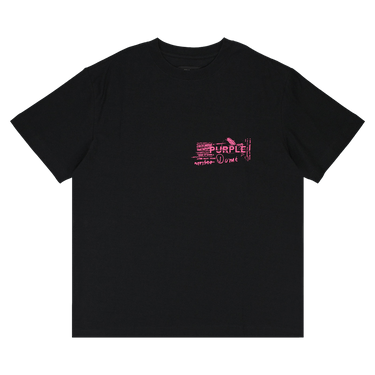 PURPLE BRAND Textured Jersey Short-Sleeve Tee 'Black'