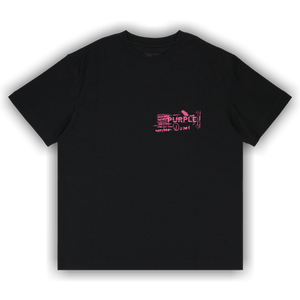 PURPLE BRAND Textured Jersey Short-Sleeve Tee 'Black'