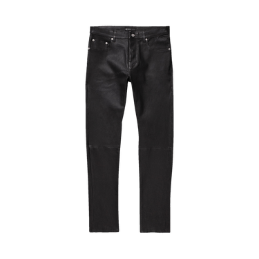 PURPLE BRAND Stretch Leather Beauty Pants 'Black'