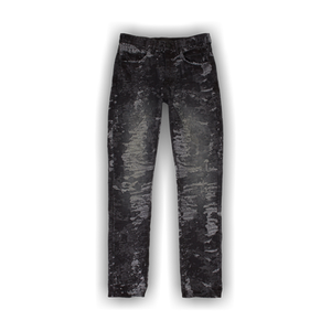 PURPLE BRAND Jacquard Slim Straight Skinny Jeans 'Black'