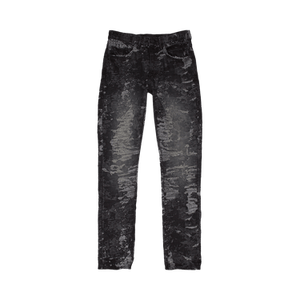 PURPLE BRAND Jacquard Slim Straight Skinny Jeans 'Black'