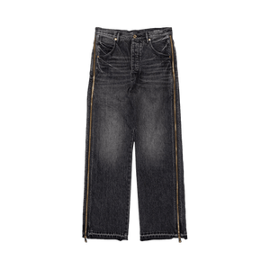 PURPLE BRAND Full Side Zip Skinny Jeans 'Black'