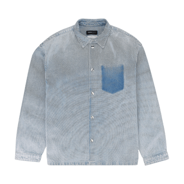 PURPLE BRAND Long-Sleeve Snap Shirt Jacket 'Indigo'