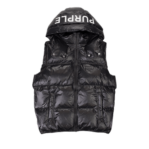 PURPLE BRAND Nylon Puffer Vest 'Black'