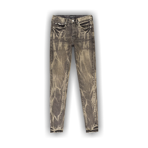 PURPLE BRAND Washed Tie Acid Skinny Jeans 'Black'