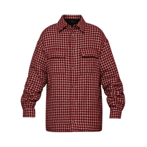 Amiri Boucle Padded Overshirt 'Deep Red'