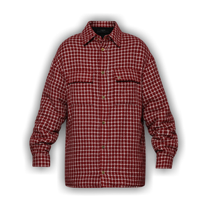 Amiri Boucle Padded Overshirt 'Deep Red'