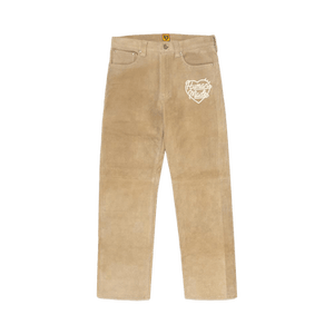 Human Made Suede Leather Pants 'Beige'