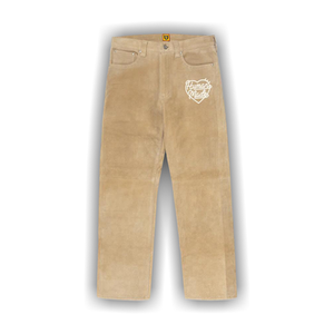 Human Made Suede Leather Pants 'Beige'