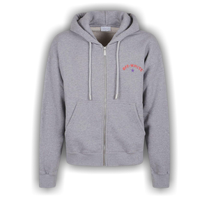 Off-White Star Arrow Zip Skate Hoodie 'Grey Melange'
