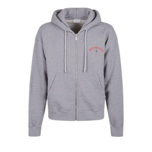 Off-White Star Arrow Zip Skate Hoodie 'Grey Melange'