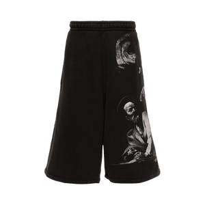 Off-White S. Matthew Cotton Track Shorts 'Black'