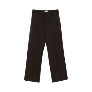 Off-White Virgin Wool Wide Leg Pants 'Mole'