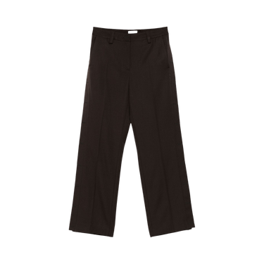 Off-White Virgin Wool Wide Leg Pants 'Mole'