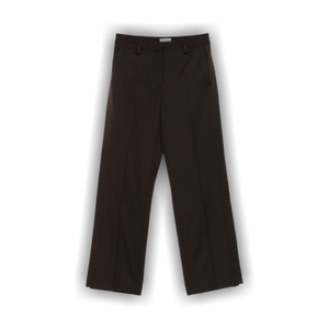 Off-White Virgin Wool Wide Leg Pants 'Mole'