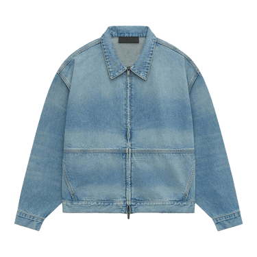 Fear of God Essentials Denim Trucker Jacket 'Vintage Blue'