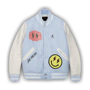 Air Jordan x J Balvin Varsity Jacket 'Celestine Blue'