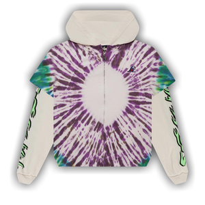 Hellstar Tye-Dye Zip-Up Hoodie 'Multicolor'