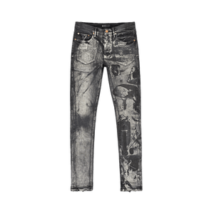 PURPLE BRAND Washed Iridescent Pearl Skinny Jeans 'Black'