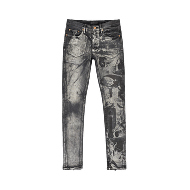 PURPLE BRAND Washed Iridescent Pearl Skinny Jeans 'Black'