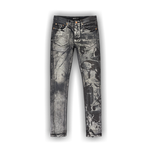 PURPLE BRAND Washed Iridescent Pearl Skinny Jeans 'Black'