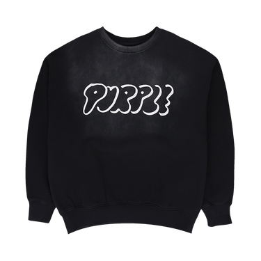 PURPLE BRAND HWT Fleece Crewneck 'Black'