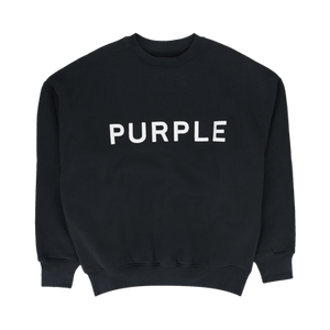 PURPLE BRAND HWT Fleece Crewneck 'Black'