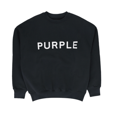 PURPLE BRAND HWT Fleece Crewneck 'Black'
