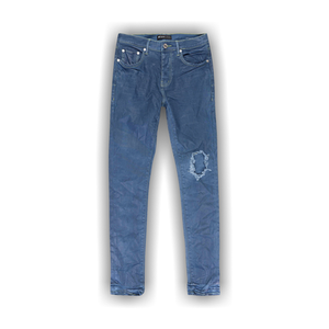 PURPLE BRAND Deep Contrast Stitch Skinny Jeans 'Blue'
