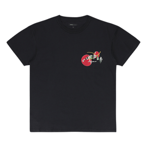 PURPLE BRAND Textured Inside Out Tee 'Black'