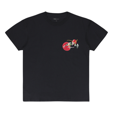 PURPLE BRAND Textured Inside Out Tee 'Black'