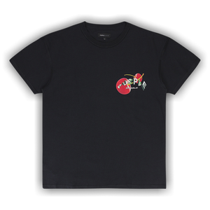 PURPLE BRAND Textured Inside Out Tee 'Black'