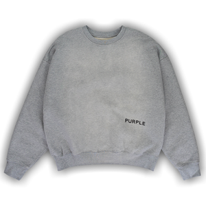 PURPLE BRAND HWT Fleece Crewneck Sweatshirt 'Heather'