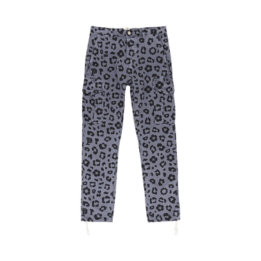 PURPLE BRAND Monogram Leopard Print Cargo Pants 'Black'