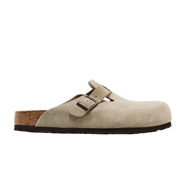Birkenstock Boston Suede Leather 'Taupe'