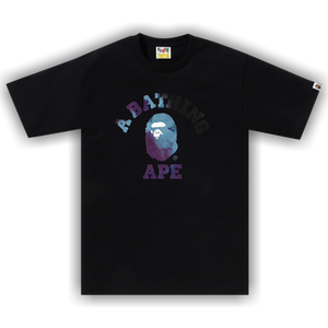 BAPE Tie Dye College Tee 'Black/Black'
