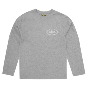 Corteiz Royale Heavyweight Long-Sleeve Tee 'Heather Grey'