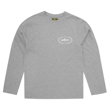 Corteiz Royale Heavyweight Long-Sleeve Tee 'Heather Grey'