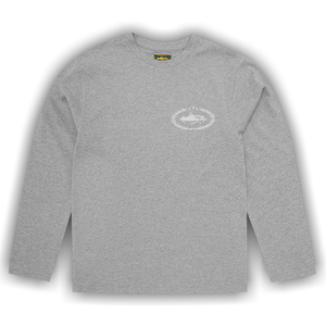 Corteiz Royale Heavyweight Long-Sleeve Tee 'Heather Grey'