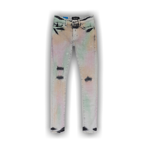 PURPLE BRAND Muted Skinny Jeans 'Acid Camo'