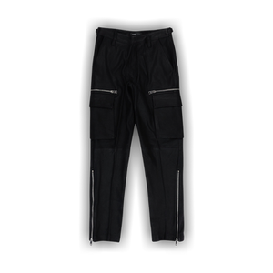 PURPLE BRAND Suede Zip Cargo Pant 'Black'