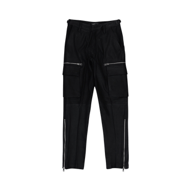PURPLE BRAND Suede Zip Cargo Pant 'Black'
