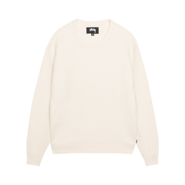 Stussy Waffle Knit Cashmere Crew 'Natural'