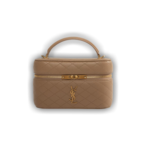 Saint Laurent Mini Gaby Vanity Bag 'Dark Toffee'