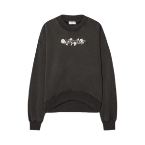 Off-White Bookish Roses Over Crew Sweatshirt 'Washed Black'